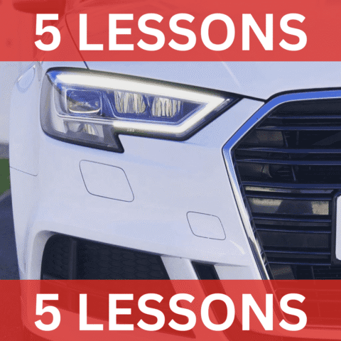 5 Manual Driving Lessons Package